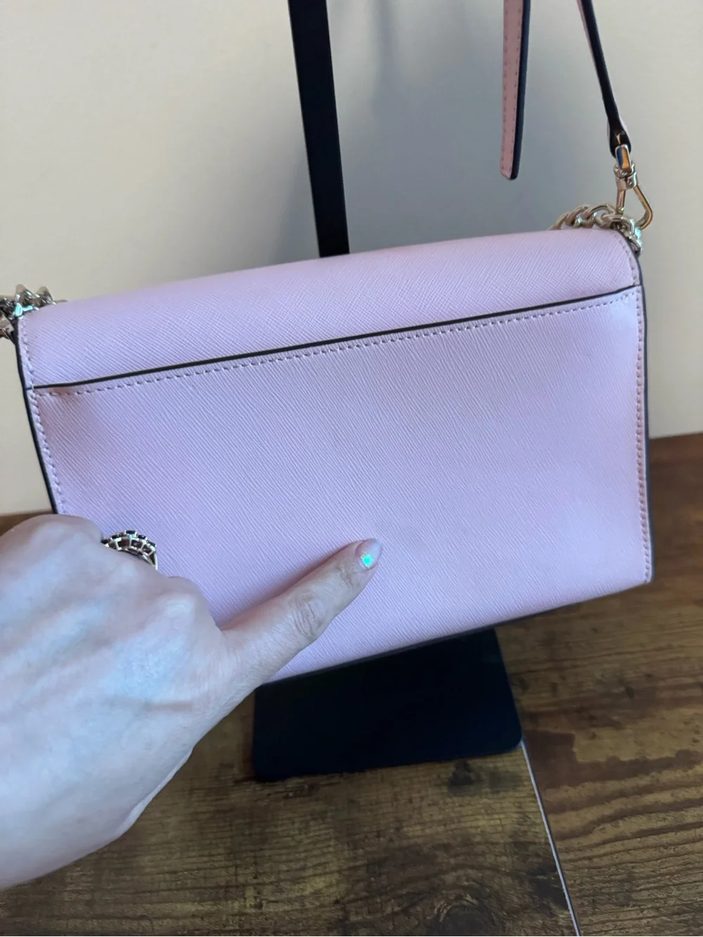 Kate Spade Pink Leather Chain Shoulder Bag - Picture 5 of 8